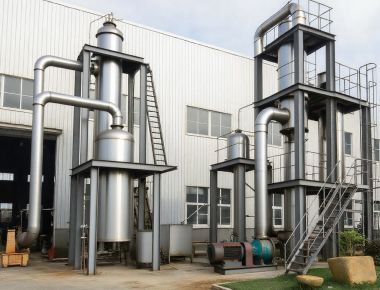 폐수 Mvr 증발 시스템 다중 효과 떨어지는 얇은 자동 필름 1600lph