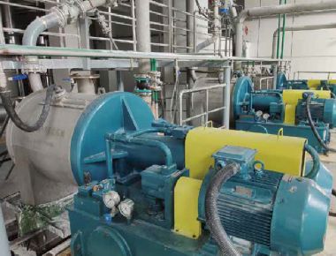 소금 분리 HR 이중 단계 푸셔 원심 분리기