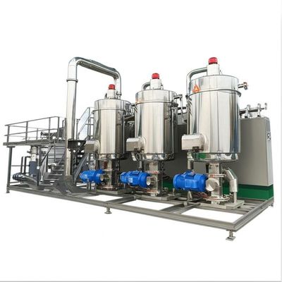 연속 380v 50hz MVR 증발기 3 효과 떨어지는 필름 농도